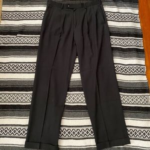 A[x]ist Black Pleated Dress Pants